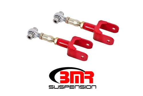 Money Back Guarantee BMR 1979-2004 Fox Mustang Upper Control Arms On-Car Adj. Rod Ends - Red - UTCA041R