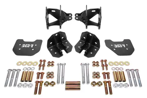 BMR 1979-2004 Mustang Rear Coilover Conversion Kit w/ Control Arm Bracket - Black Hammertone - CCK743H Super Sale