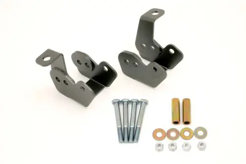 BMR 1982-2002 GM F-Body (Camaro, Firebird, WS6) 3rd / 4th Gen Bolt-On Control Arm Relocation Brackets - Black Hammertone - CAB002H Affordable