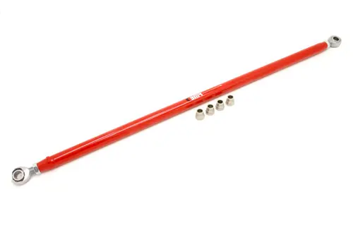 Fast Shipping BMR 1982-2002 GM F-Body (Camaro, Firebird, WS6) 3rd / 4th Gen Chrome Moly Panhard Rod w/ Double Adj. Rod Ends - Red - MPHR003R