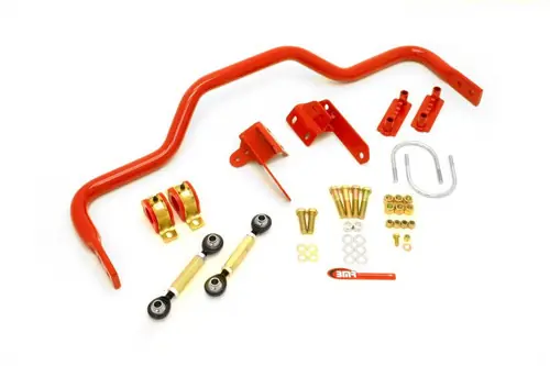 BMR 1982-2002 GM F-Body (Camaro, Firebird, WS6) 3rd / 4th Gen w/ 3.0-3.25in Axles Rear Hollow 1.375in Xtreme Anti-Roll Kit - Red - XSB001R Price Cut
