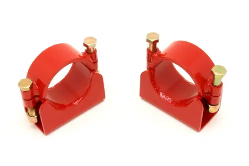 BMR 1982-2002 GM F-Body (Camaro, Firebird, WS6) 3rd / 4th Gen w/ 3.0in Axles Sway Bar Mount Kit w/ Bolt-On Bracket - Red - SMK007R Flash Sale