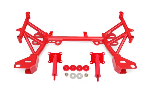 BMR 1993-2002 GM F-Body (Camaro, Firebird, WS6) 4th Gen K-member Low Mount Turbo LS1 Motor Mounts Pinto Mounts - Red - KM349R Flash Sale