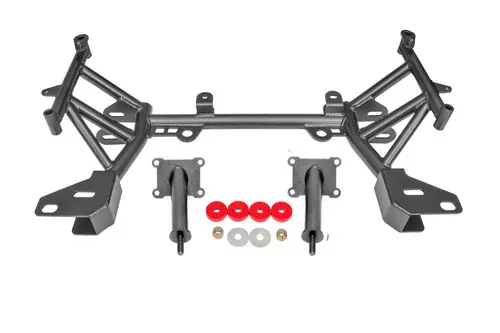 BMR 1993-2002 GM F-Body (Camaro, Firebird, WS6) 4th Gen K-member Low Mount Turbo LS1 Motor Mounts Standard Rack Mounts - Black - KM344H Premium