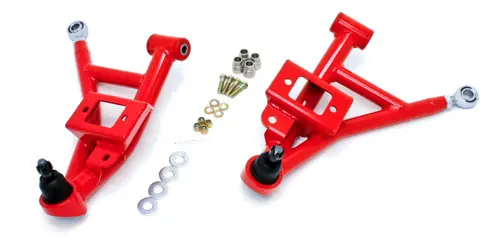 BMR 1993-2002 GM F-Body (Camaro, Firebird, WS6) Adj. Lower A-Arms/Rod End Combo (Polyurethane) - Red - AA002R Affordable