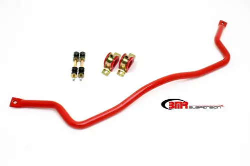 Weekend Sale BMR 1993-2002 GM F-Body (Camaro, Firebird, WS6) Front Hollow 35mm Sway Bar Kit w/ Bushings - Red - SB001R