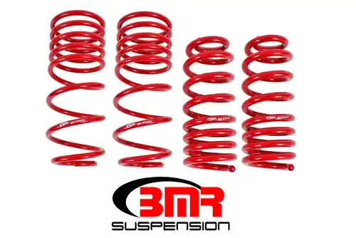 BMR 1993-2002 GM F-Body (Camaro, Firebird, WS6) Handling Version Lowering Spring Kit (Set Of 4) - Red - SP090R Instant Buy