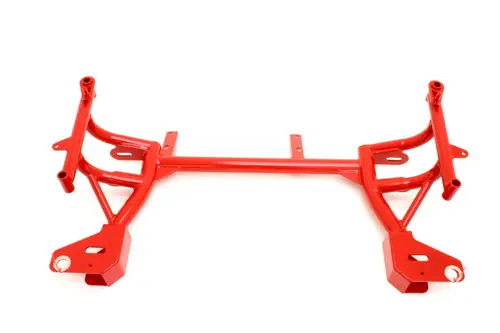 One Day Deal BMR 1993-2002 GM F-Body (Camaro, Firebird, WS6) K-Member w/ No Motor Mounts and Pinto Rack Mounts - Red - KM014-1R