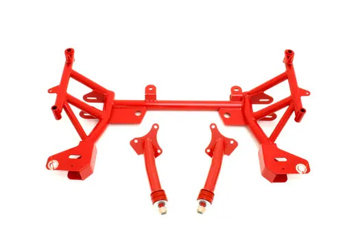 BMR 1993-2002 GM F-Body (Camaro, Firebird, WS6) K-Member w/ SBC/BBC Motor Mounts and STD. Rack Mounts - Red - KM005R Deal
