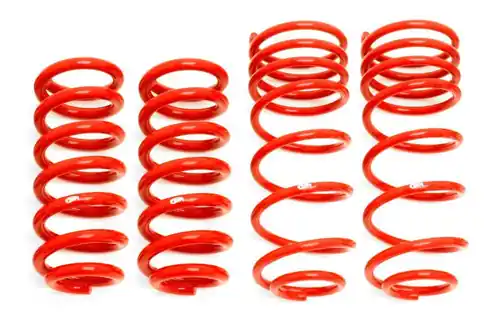 BMR 1993-2002 GM F-Body (Camaro, Firebird, WS6) Lowering Spring Kit (Set Of 4) - Red - SP001R Warranty Included
