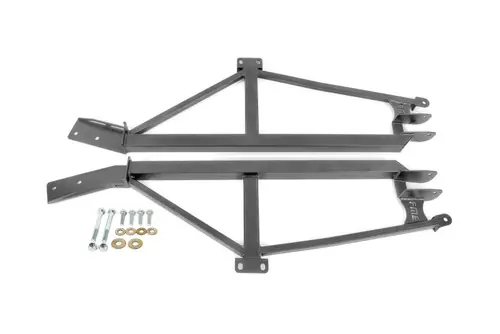 BMR 1993-2002 GM F-Body (Camaro, Firebird, WS6) Non-Convertible Weld-On 4-Point Subframe Connectors - Black Hammertone - SFC020H Limited Edition