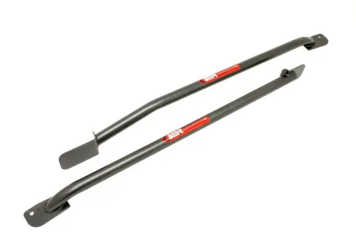 Last Chance BMR 1993-2002 GM F-Body (Camaro, Firebird, WS6) Non-Convertible Weld-On Tubular Subframe Connectors - Black Hammertone - SFC004H