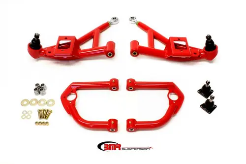 BMR 1993-2002 GM F-Body (Camaro, Firebird, WS6) Upper And Lower A-Arm Kit - Red - AA032R Price Drop