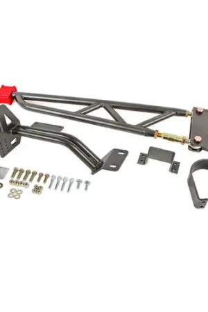 BMR 1993-2002 GM F-Body (Camaro, Firebird, WS6) w/ DSL Torque Arm Tunnel Mount (For Long Tube Headers) - Black Hammertone - TA012H Time-Limited