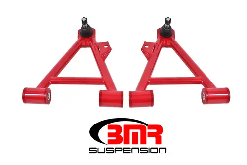 BMR 1994-2004 Mustang Lower Non-Adj. A-Arms (Coilover Only) w/ STD. Ball Joint (Poly) - Red - AA041R Same Day Shipping