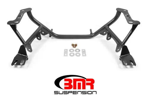 BMR 1996-2004 New Edge Mustang K-Member Coilover Version / Motor Plate Version - Black Hammertone - KM740H Must Have