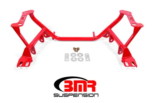 BMR 1996-2004 New Edge Mustang K-Member Coilover Version / Motor Plate Version - Red - KM740R While Supplies Last