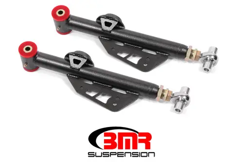 BMR 1999-2004 Ford Mustang Adj. Lower Control Arms Poly/Rod End Combo - Black Hammertone - TCA055H Buy Today