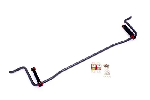 No Minimum Order BMR 2005-2010 S197 Mustang Rear Solid 22mm Sway Bar Kit w/ Bushings & Billet Links - Black Hammertone - SB023H