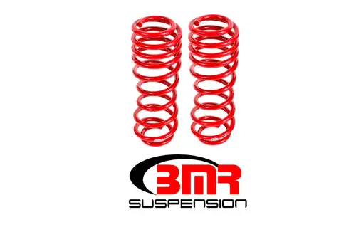 Popular BMR 2005-2014 S197 Mustang GT/GT500 Rear Handling Version Lowering Springs - Red - SP067R