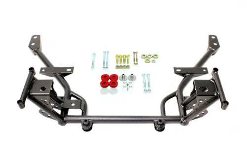 BMR 2005-2014 S197 Mustang K-Member w/ STD. Motor Mounts and STD. Rack Mounts - Black Hammertone - KM018H Fan Favorite