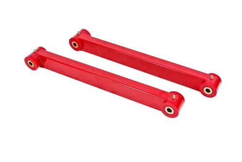 Hot Picks BMR 2005-2014 S197 Mustang Non-Adj. Boxed Lower Control Arms (Polyurethane) - Red - TCA019R