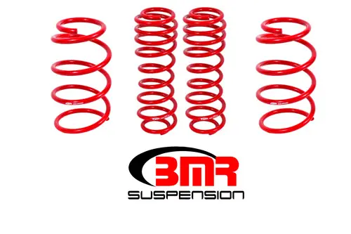 Bulk Order BMR 2007-2014 Shelby GT500 Drag Lowering Springs (Set Of 4) - Red - SP075R