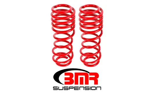 Must Have BMR 2007-2014 Shelby GT500 Rear Handling Version Lowering Springs - Red - SP074R