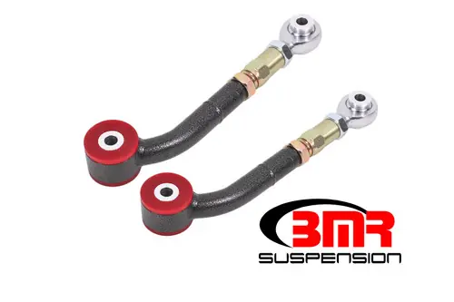 Limited Time BMR 2008-2023 Challenger Upper Trailing Arms w/ On-Car Adj. Poly/Rod Ends - Black Hammertone - UTA112H
