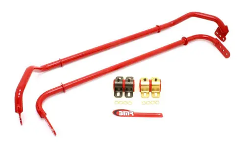 BMR 2010-2011 5th Gen Camaro Front & Rear Sway Bar Kit w/ Bushings - Red - SB030R Authentic