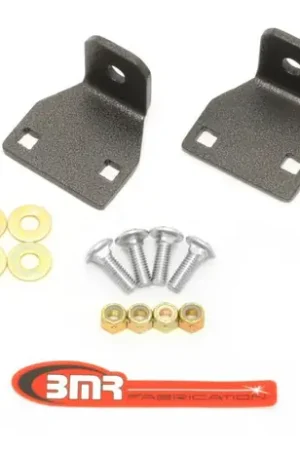 Get Yours BMR 2010-2011 5th Gen Camaro Rear Lower Control Arm End Link Mounting Brace - Black Hammertone - ELK009H