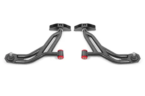BMR 2010-2014 Ford Mustang / Shelby GT500 Non-Adj. Lower A-Arms (Poly/Delrin) - Black Hammertone - AA754H Special Discount