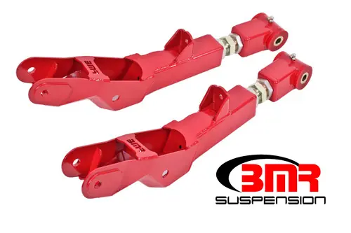 BMR 2010-2015 5th Gen Camaro Lower Control Arms Rear On-Car Adj. (Polyurethane) - Red - TCA029R Holiday Sale