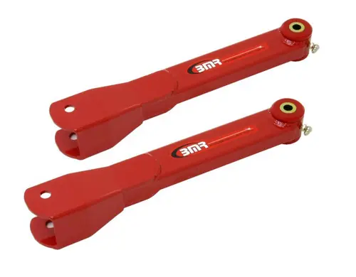 BMR 2010-2015 5th Gen Camaro Non-Adj. Rear Trailing Arms (Polyurethane) - Red - TCA026R In Demand
