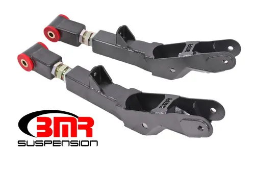 Viral BMR 2010-2015 5th Gen Camaro Rear Lower Control Arms On-Car Adj. (Polyurethane) - Black Hammertone - TCA029H