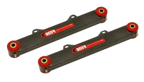 BMR 2010-2015 5th Gen Camaro Rear Non-Adj. Toe Rods (Polyurethane) - Black Hammertone - TR002H Buy Online