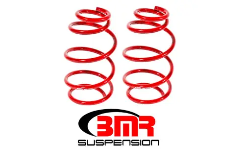BMR 2010-2015 5th Gen Camaro V6 Front Lowering Springs - Red - SP053R Wholesale