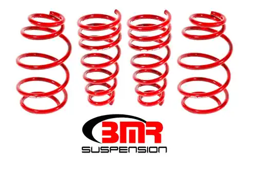 BMR 2010-2015 5th Gen Camaro V6 Lowering Spring Kit (Set Of 4) - Red - SP052R Exclusive