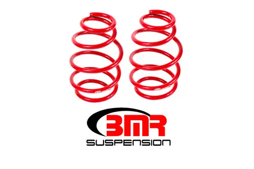 BMR 2010-2015 5th Gen Camaro V8 Front Lowering Springs - Red - SP020R Worldwide Shipping