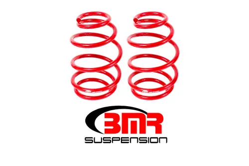Grab Now BMR 2010-2015 5th Gen Camaro V8 Front Lowering Springs - Red - SP023R