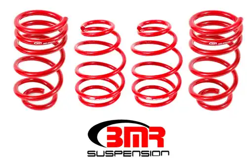 Super Sale BMR 2010-2015 5th Gen Camaro V8 Lowering Spring Kit (Set Of 4 Front) - Red - SP025R