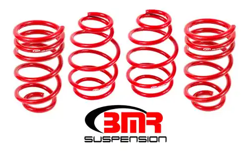 BMR 2010-2015 5th Gen Camaro V8 Lowering Spring Kit (Set Of 4) - Red - SP019R Genuine