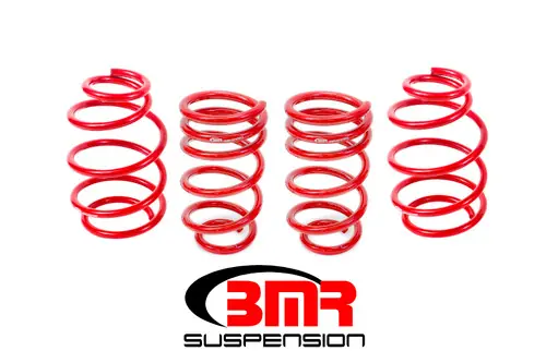 Luxury BMR 2010-2015 5th Gen Camaro V8 Lowering Spring Kit (Set Of 4) - Red - SP077R