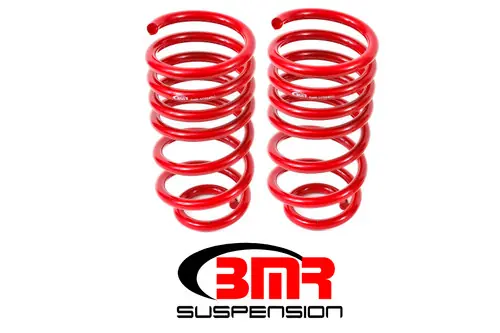 BMR 2010-2015 5th Gen Camaro V8 Rear Lowering Springs - Red - SP024R Bulk Order