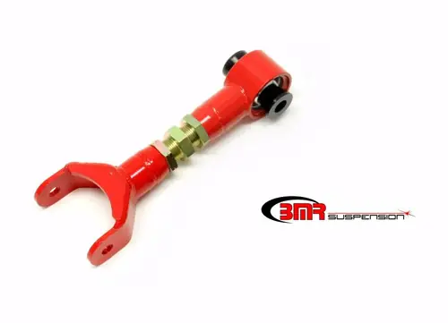 Flash Sale BMR 2011-2014 S197 Mustang Upper Control Arm On-Car Adj. w/ Spherical Bearings - Red - UTCA033R