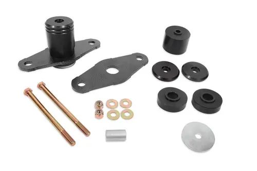 While Supplies Last BMR 2011-2023 Dodge Challenger Motor Mount Solid Bushing Upgrade Kit - Black Anodized - MM111