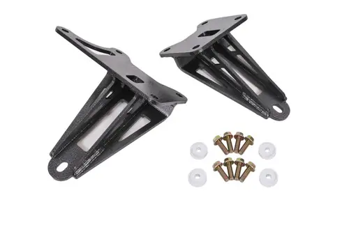 Original BMR 2011-2024 S197 Mustang Motor Mount Brackets - Black Hammertone - MM008H