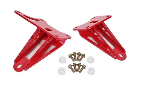 Bulk Order BMR 2011-2024 S197 Mustang Motor Mount Brackets - Red - MM008R