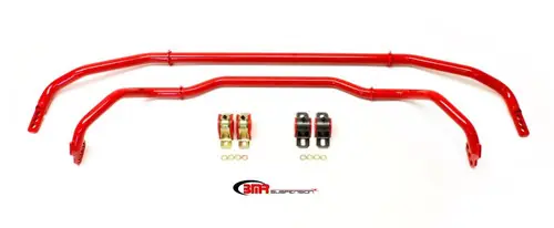Brand New BMR 2013-2015 5th Gen Camaro Front & Rear Sway Bar Kit w/ Bushings - Red - SB039R