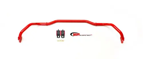 BMR 2013-2015 5th Gen Camaro Front Hollow 29mm Adj. Sway Bar Kit w/ Bushings - Red - SB038R Modern